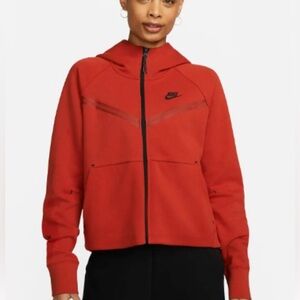 Nike Women's Team Orange Tech Fleece Windrunner Hoodie